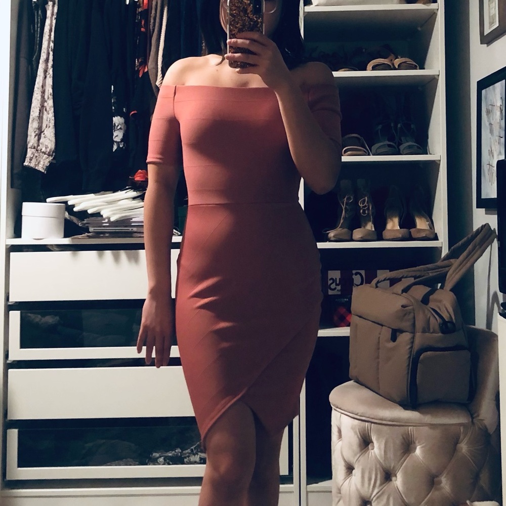 OLIVE TREE Bandage Strapless Dress